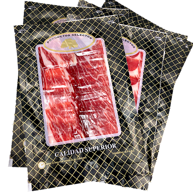 8 sobres Jamón PATA NEGRA de 500 g.