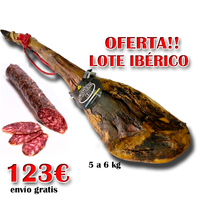 Lote ibérico de Jamón + salchichón